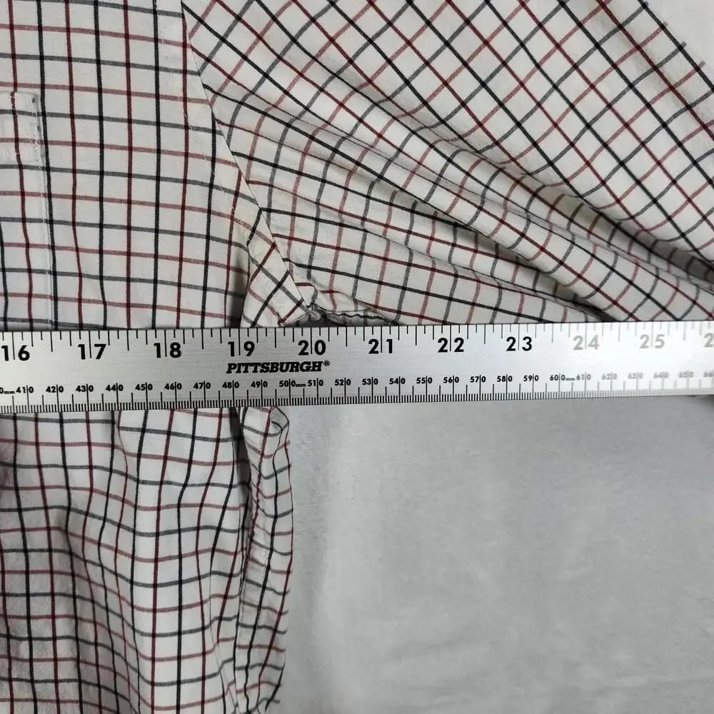 J‎ Crew Classic Flex Washed Checked Long Sleeve Button Down Shirt Size Medium